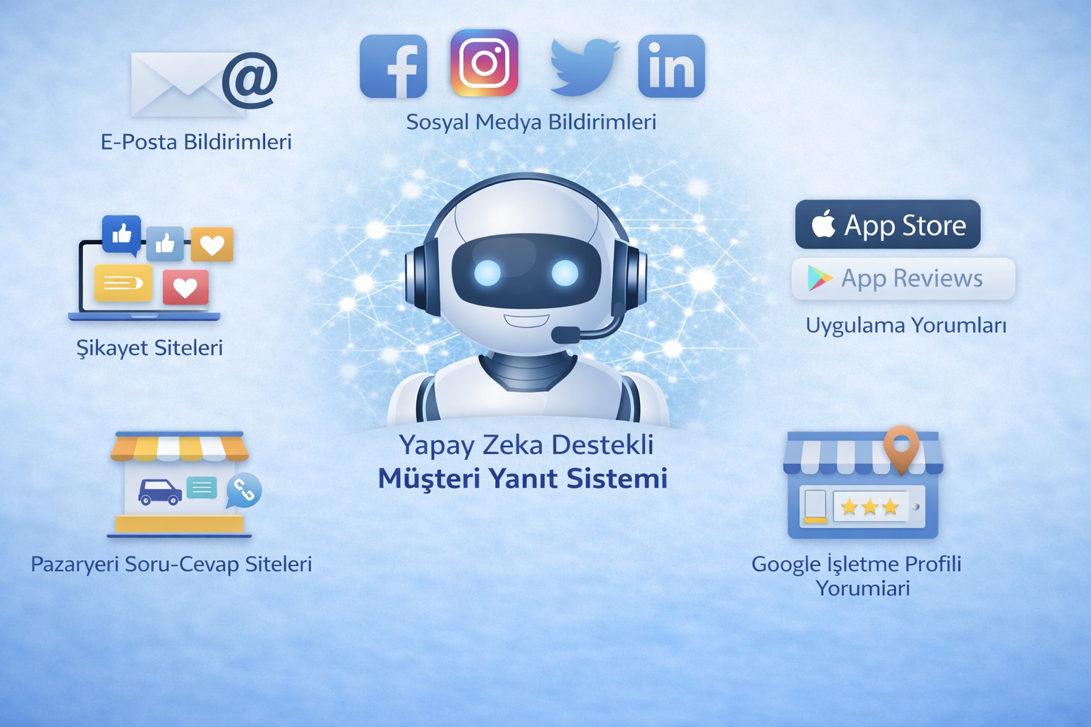 Yazılı Kanallar için AI Agents